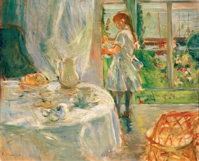 Víkendház belső vagy belső tér Jersey-ben alkotó: Berthe Morisot