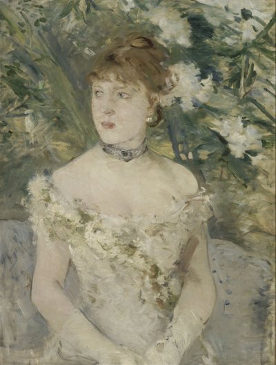 Fiatal nő a bálon alkotó: Berthe Morisot