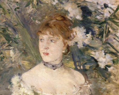 Fiatal nő báli ruhában alkotó: Berthe Morisot