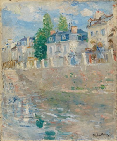 A Szajna partján Bougivalban alkotó: Berthe Morisot