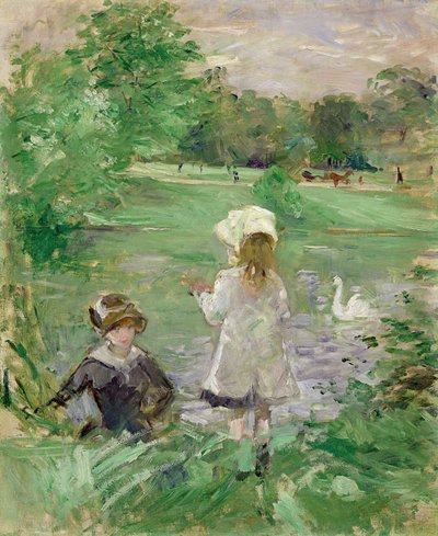 A tóparton, 1883 alkotó: Berthe Morisot