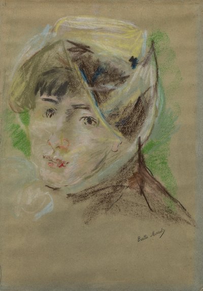 Fátyolos lány portréja (Jeanne Pontillon) alkotó: Berthe Morisot
