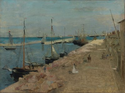 A kikötő Cherbourgban alkotó: Berthe Morisot