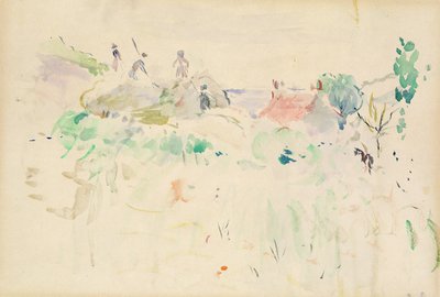 The Haystacks, Jersey, 1886 alkotó: Berthe Morisot
