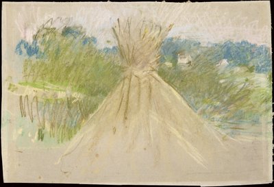 A kis szénakazal, 1882 (pasztell, papír) alkotó: Berthe Morisot