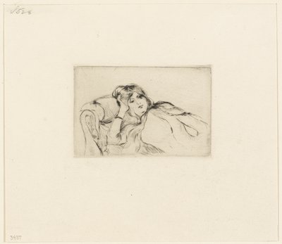 Fiatal nő nyugalomban alkotó: Berthe Morisot