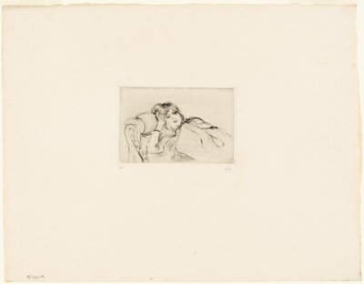 Fiatal nő pihenés közben alkotó: Berthe Morisot