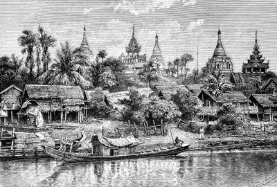 Yenan Gyong, Mianmar, 1895. alkotó: Auguste Bertrand