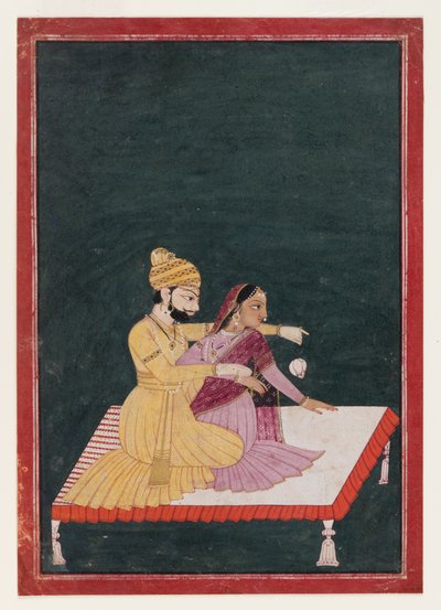 Harsha Hambira Kalyana Raga, 1795 előtt (wc és arany papíron) alkotó: Bhagvan attr. to Bhagvan attr. to