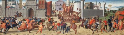 Trója ostroma II: The Wooden Horse, 1490-95 körül (lásd még: 69652) alkotó: Biagio di Antonio