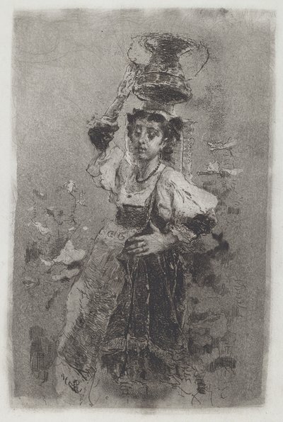 Campagna parasztasszonya [Ciociara], 1870-es évek. alkotó: Bianchi Mose