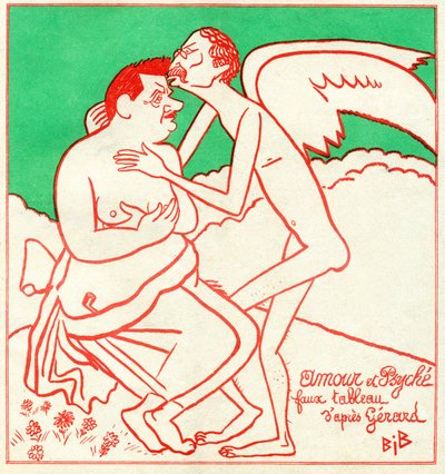 Edouard Herriot és Leon Blum a "Le Charivari"-ban alkotó: Bib (1856 1946)