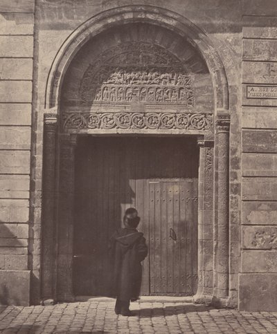 A Bourges-i Szent Ursinus portál, rue du Vieux Poirier alkotó: Bisson Frères