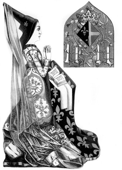 Savoyai Charlotte 1441-1483, XI. Lajos francia királyné hitvese, 1849. 15. század. alkotó: Bisson and Cottard
