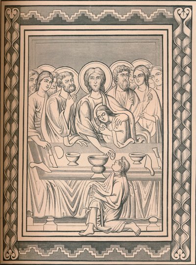 Krisztus és a szentek, XII. század, 1849. alkotó: Bisson and Cottard