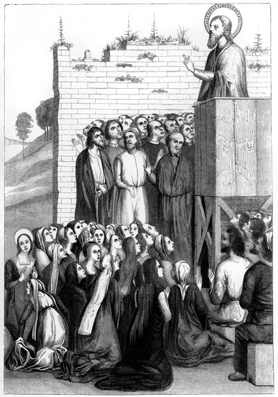 Krisztus prédikációja, XV. század 1849. alkotó: Bisson and Cottard