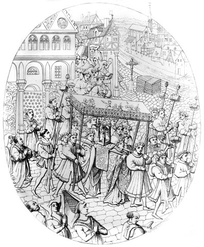 Vallási körmenet, 1449-1456 1849 alkotó: Bisson and Cottard
