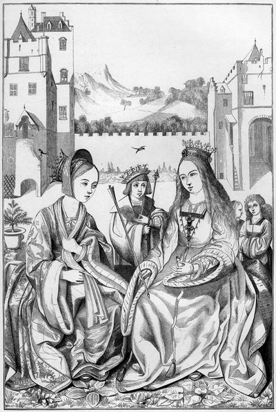 Alexandriai Szent Katalin, XV. század 1849. alkotó: Bisson and Cottard