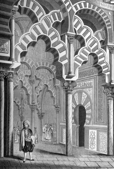 A Mezquita, Cordoba, Spanyolország, 1849. alkotó: Bisson and Cottard