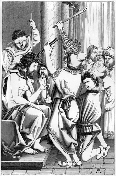 Krisztus megcsúfolása, 1849. XVI. század. alkotó: Bisson and Cottard