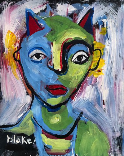 Lascaux 4. szám, 2019 körül (akril, vászon) alkotó: Blake Munch