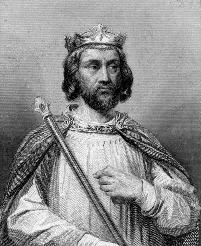 III. Clotaire frank király, 19. század. alkotó: Blanchard