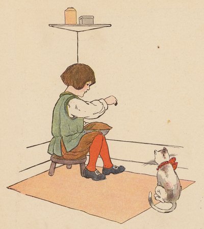 Gyerekvers: Horner kis Jack (színes litográfia) alkotó: Blanche Fisher Wright