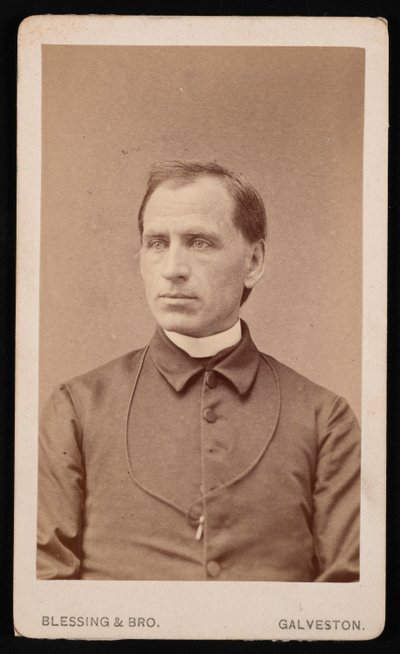 Joseph Celestine Carrier tiszteletes portréja 1833-1904, 1876 előtt. alkotó: Blessing and Bro
