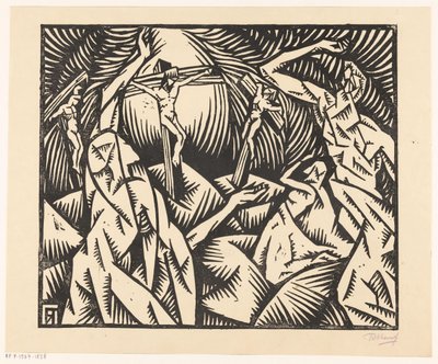 Golgota (eredeti cím a tárgyon) alkotó: Bob Hanf (signed by artist)