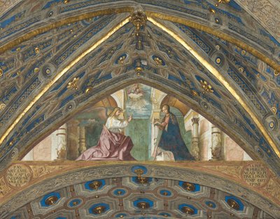 Apszis, szuperarch, Boccaccio Boccaccino, Angyali üdvözlet 1506-07 alkotó: Boccaccio Boccaccino