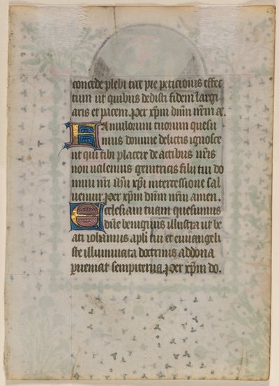 Levél az órák könyvéből: szöveg (fordítva) alkotó: Boethius Illuminator