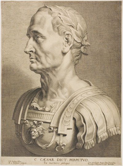 Julius Caesar, örökös diktátor, a Tizenkét híres görög és római emberből alkotó: Boetius Adams Bolswert