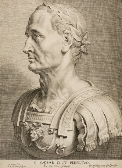 Julius Caesar, örökös diktátor, a tizenkét híres görög és római férfiból, 1633 körül alkotó: Boetius Adams Bolswert