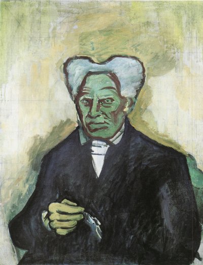 Arthur Schopenhauer portréja, 1908 alkotó: Bohumil Kubišta