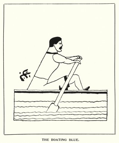 Oxford Quips: The Boating Blue (litho) alkotó: Bohun Lynch