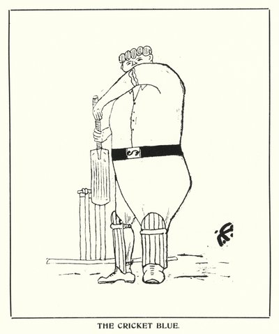Oxford Quips: The Cricket Blue (litho) alkotó: Bohun Lynch