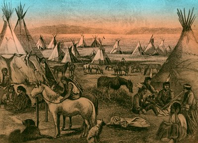 Navajo indián tábor alkotó: Bohuslav Kroupa