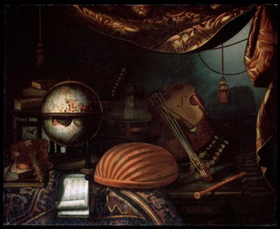 Csendélet hangszerekkel, 1715. alkotó: Bonaventura Bettera