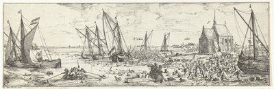 Sikertelen támadás a Kallo-erőd ellen, 1638 alkotó: Bonaventura Peeters (I)