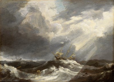 Napfény a viharos tengeren, 1640 körüli évek (festmény) alkotó: Bonaventura Peeters