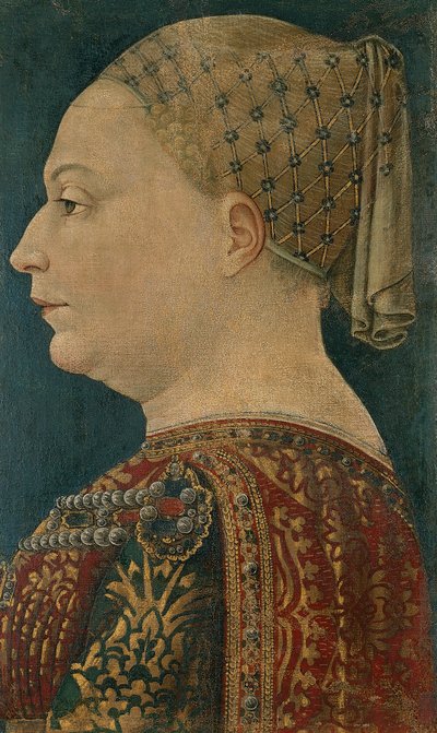 Bianca Maria Visconti portréja (Settimo Pavese alkotó: Bonifacio (attr.) Bembo