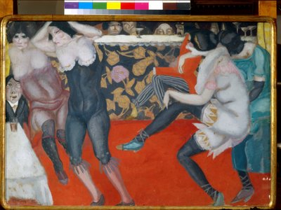 A kabaréban - Borisz Dmitrijevics Grigorjev (1886-1939) festménye olaj, vászon (61x80 cm) alkotó: Boris Dmitrievich Grigoriev