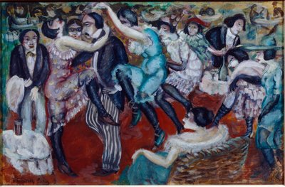 ""Singing Cafe"" (Singing Cafe) - Borisz Dmitrijevics Grigorjev (1886-1939) festménye alkotó: Boris Dmitrievich Grigoriev