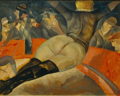 A cirkuszban c. 1908 alkotó: Boris Dmitrievich Grigoriev