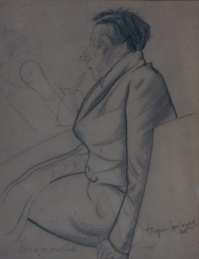 Velimir Hlebnikov költő portréja 1885-1922, 1915 alkotó: Boris Dmitrievich Grigoriev