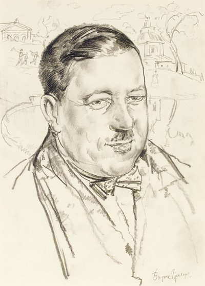 Ilja Mashkov művész portréja alkotó: Boris Dmitrievich Grigoriev
