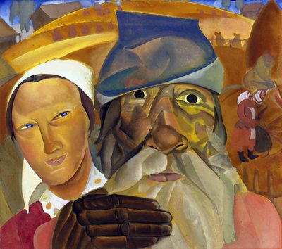 Oroszország arcai, Grigorjev, Borisz Dmitrijevics (1886-1939). Gouache papíron, mérete: 50,5x56,5 alkotó: Boris Dmitrievich Grigoriev