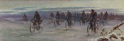 Német kerékpáros csapatok Finnországban, finn polgárháború alkotó: Boris Vasilievich Zvorykin