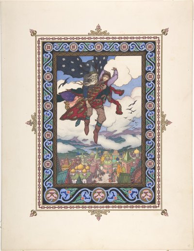 Illusztráció a Marya Morevna meséhez, c. 1925 alkotó: Boris Vasilievich Zvorykin