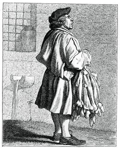 Nyúlbőrök!, 1737-1742. alkotó: Bouchardon